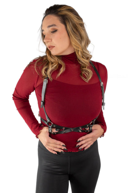 Slim Fit Solid Mesh Long Sleeve Stand Collar Blouse