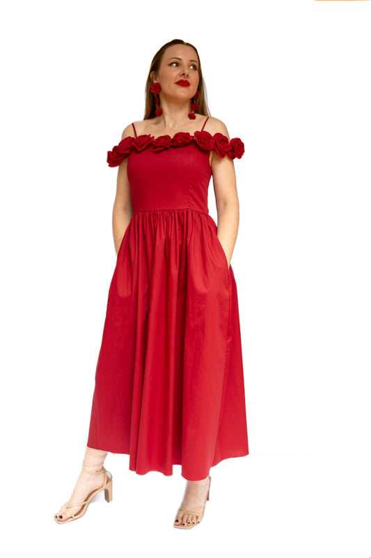 Marbella Rose Detail Dress