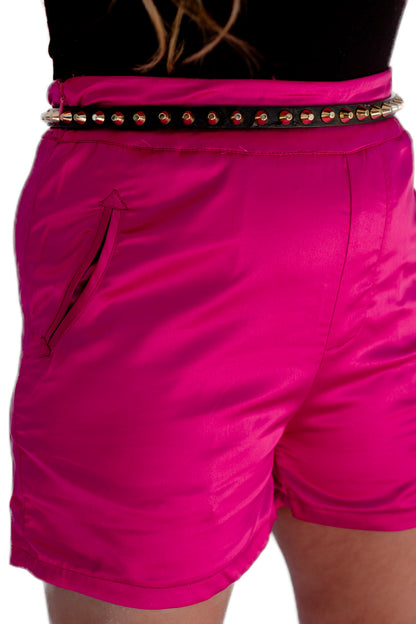 Cowboy Tuxedo Satin Pink Short
